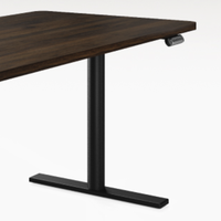 Brateck 北弧 双电机升降电脑桌 摩卡棕+黑色 120cm