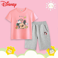 Disney 迪士尼 纯棉短袖T恤+短裤 套装