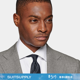 SUITSUPPLY-Lazio浅灰色热带羊毛男士西装套装