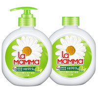 LaMaMMa 妈妈壹选 健康抑菌洗手液 青柠盈润 525ml*2