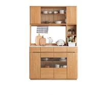 YESWOOD 源氏木语 Y86Q02 实木餐边柜 含上座 原木色 1.8m