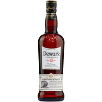 Dewar's 帝王 12年苏格兰威士忌 1000ml+孟买蓝宝石金酒 50ml（酒板）