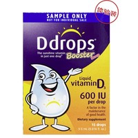 Ddrops 儿童宝宝维生素D3滴剂 600IU 0.5ml/瓶 15滴