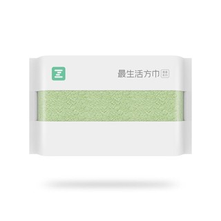 Z towel 最生活 a-life）新疆长绒棉方巾 洗脸巾 纯棉小毛巾 全棉强吸水儿童面巾 绿色