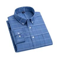 VANCL 凡客诚品 男士长袖衬衫 2021352 浅蓝大格 S