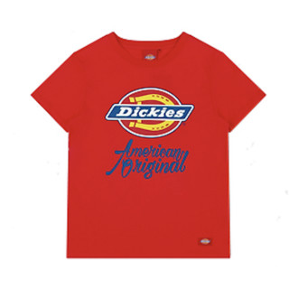 Dickies 帝客 男女款圆领短袖T恤 DK007087 中红色 S