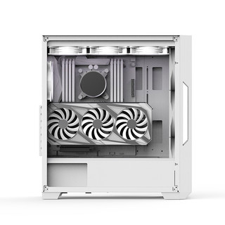 神雕十三道（Almordor） 赤兔 台式电脑铝制主机箱 支持双360冷排ATX主板 赤兔白色（支持双360）