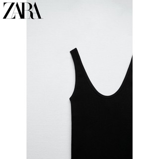 ZARA 新款 女装 黑色无缝吊带连体衣 7901613 800