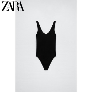 ZARA 新款 女装 黑色无缝吊带连体衣 7901613 800