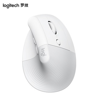 罗技（Logitech） Lift无线人体工学垂直鼠标 Vertical无线蓝牙轻音办公鼠标中小手型 白色-商用版Lift