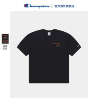 Champion 冠军T恤官方海外正品春夏新品欧版运动休闲短袖潮流印花