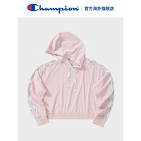 Champion冠军秋冬卫衣海外正品卫衣欧版女式连帽拼接细节长袖上衣