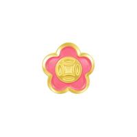 Chow Sang Sang 周生生 旗舰Charme系列 92980C 小桃花足金转运珠 0.8g