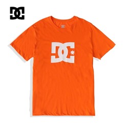 DC SHOES DC2022年T恤男夏新款韩版修身圆领刺绣印花短袖潮流大码港风吸湿