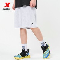 XTEP 特步 篮球短裤男2022夏季新款网眼布透气运动宽松休闲球裤篮球裤