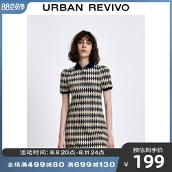 URBAN REVIVO 女士短款连衣裙 WU02S7EE2000