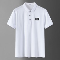 U.S. POLO ASSN. Polo衫男 夏季舒适蚕丝打底衫时尚潮流纯色男款Polo衫 PO1000331003 白色 2XL