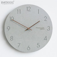 EMITDOOG 简约圆形挂钟 P000EMA8 12英寸