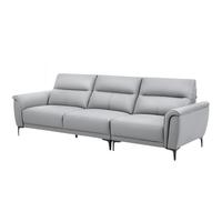  顾家家居 KUKA  DK.1105 头层牛皮沙发 三人位 松烟灰