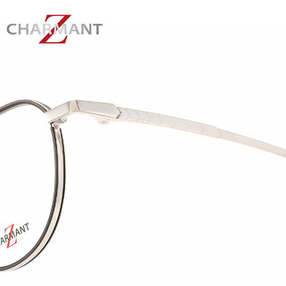 CHARMANT夏蒙眼镜架商务圆框Z钛系列男钛合金眼镜框ZT19890 19874
