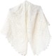 Fedelkea 奢华奥伦堡披肩包裹蕾丝针织羊毛山羊绒俄罗斯手工制作女士礼物, 白色, 47 x 47 inch