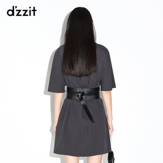 dzzit地素 春夏专柜新款休闲修身印花设计感小众T恤裙女3D3O4141A