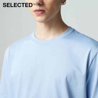 SELECTED思莱德男士夏季新COOLMAX纯色基本款圆领T恤S|421201018
