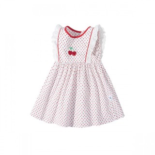 mini balabala 迷你巴拉巴拉 ZA0E112221291-00316 女童连衣裙 白红色调 100cm
