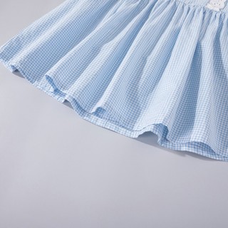 mini balabala 迷你巴拉巴拉 ZA0E112221291-00481 女童连衣裙 蓝白色调 90cm