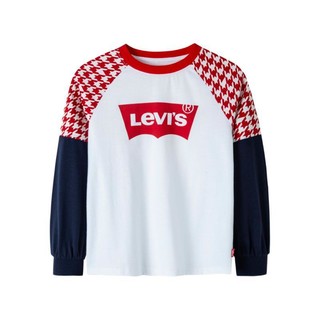 Levi's 李维斯 LV2212180PS-001 女童长袖T恤 奶白 165cm