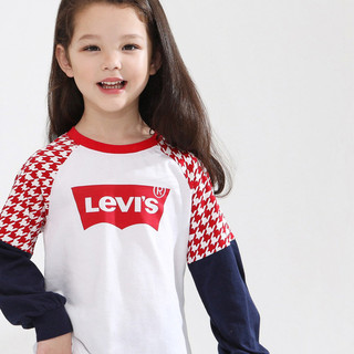 Levi's 李维斯 LV2212180PS-001 女童长袖T恤 奶白 150cm