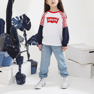 Levi's 李维斯 LV2212180PS-001 女童长袖T恤 奶白 110cm