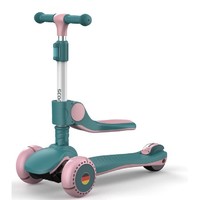 PLUS会员：可可乐园 儿童三轮可折叠溜溜车 带座椅