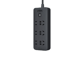 DELIXI 德力西 CD98J-B 新国标插排 三位五孔+三位二孔 3m