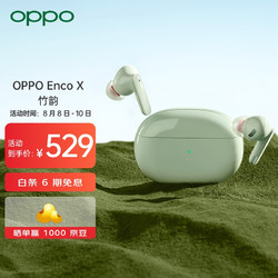 OPPO Enco X 入耳式真无线动圈主动降噪蓝牙耳机 竹韵