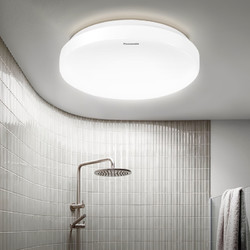 Panasonic 松下 LED吸顶灯防水浴室灯卫生间厨房灯阳台灯过道玄关圆形灯具