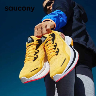 saucony 索康尼 跑步鞋运动鞋男慢跑训练缓震回弹ENDORPHIN SHIFT啡迅2 黄红 42