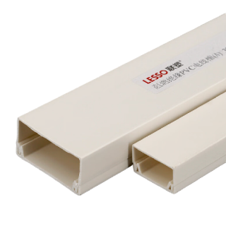 联塑pvc电线槽a槽白色24142米根