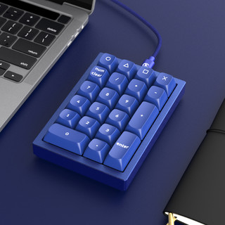 Keychron Q0客制化Pad小机械键盘21键QMK改键 RGB背光CNC阳极铝壳