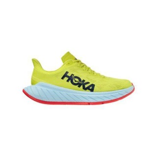 HOKA ONE ONE Carbon X 2 男子跑鞋 1113526-EPFS 月见草绿/假日红 40.5