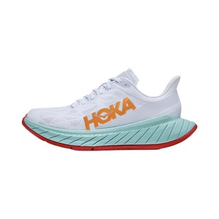 HOKA ONE ONE Carbon X 2 男子跑鞋 1113526-WBOR 白色/炽热橙 41