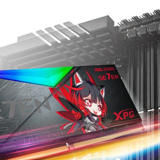 ADATA 威刚 XPG系列 龙耀LANCER RO姬 DDR5 6000MHz RGB 台式机内存 RGB灯条 酷黑 32GB 16GB*2 CL40