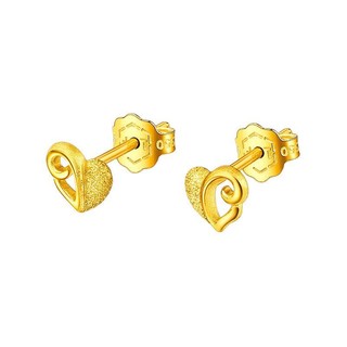 LUKFOOK JEWELLERY 六福珠宝 GDG50023 爱心足金耳钉 1.82g