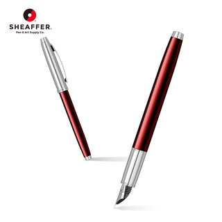 SHEAFFER 犀飞利 钢笔 100系列 商务办公学生书法练字墨水笔 红珐琅F尖