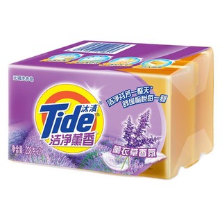 Tide 汰渍 洗衣皂218g*2块装洁净薰香手洗温和不伤手肥皂透明皂内衣可用