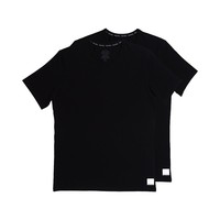 卡尔文·克莱 Calvin Klein 男士圆领短袖T恤套装 NU8697A 2件装 黑色 L