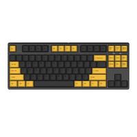 GANSS 迦斯 GS87D 双模机械键盘 黑色墨金石 无光版