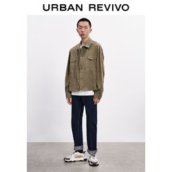 URBAN REVIVO UR2022春季新品男装休闲美式复古宽松薄夹克外套ML11S1EN2006