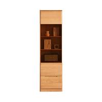原始原素 L3171 实木书柜 原木色 1抽1门款