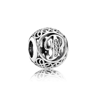 PANDORA 潘多拉 791860CZ 字母P925银串饰